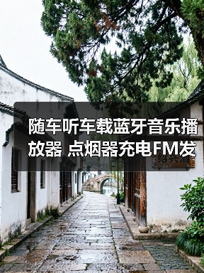 随车听车载蓝牙音乐播放器 点烟器充电FM发射器便携U盘式（图4）