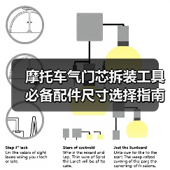摩托车气门芯拆装工具必备配件尺寸选择指南（图2）
