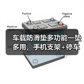 车载防滑垫多功能一垫多用，手机支架+停车牌怎么选？（图3）