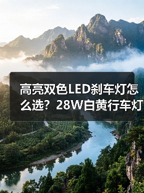 高亮双色LED刹车灯怎么选？28W白黄行车灯推荐（图2）