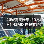 20W高亮锥形LED雾灯 H1 4SMD 白光节能灯泡，前后刹车灯通用（图3）