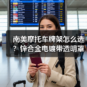 南美摩托车牌架怎么选？锌合金电镀带透明罩更耐用（图2）