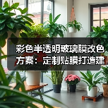 彩色半透明玻璃膜改色方案：定制贴膜打造建筑新视界（图2）