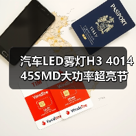 汽车LED雾灯H3 4014 45SMD大功率超亮节能解码灯（图4）