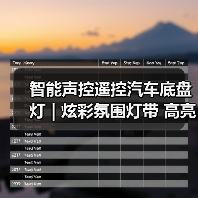 智能声控遥控汽车底盘灯 | 炫彩氛围灯带 高亮装饰灯（图3）