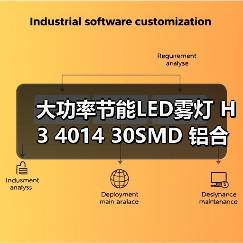 大功率节能LED雾灯 H3 4014 30SMD 铝合金车灯(图2) 大功率节能LED雾灯 H3 4014 30SMD 铝合金车灯(图2)