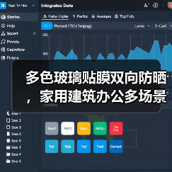 多色玻璃贴膜双向防晒，家用建筑办公多场景应用一贴搞定（图1）