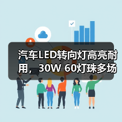 汽车LED转向灯高亮耐用,30W 60灯珠多场景适用(图2) 汽车LED转向灯高亮耐用,30W 60灯珠多场景适用(图2)