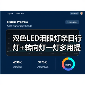 双色LED泪眼灯条日行灯+转向灯一灯多用提升行车安全(图3) 双色LED泪眼灯条日行灯+转向灯一灯多用提升行车安全(图3)