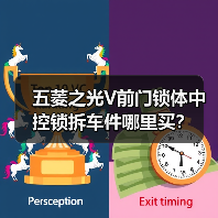 五菱之光V前门锁体中控锁拆车件哪里买？（图2）