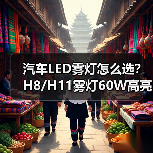 汽车LED雾灯怎么选？H8/H11雾灯60W高亮度车灯推荐（图2）