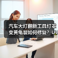 汽车大灯翻新工具灯罩变黄龟裂如何修复？UV镀膜液抛光方案（图3）