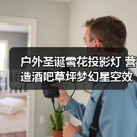 户外圣诞雪花投影灯 营造酒吧草坪梦幻星空效果（图2）