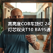 高亮度COB车顶灯 24灯芯双尖T10 BA9S通用接头 汽车阅读灯推荐 高亮度COB车顶灯 24灯芯双尖T10 BA9S通用接头 汽车阅读灯推荐