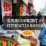 高亮度COB车顶灯 24灯芯双尖T10 BA9S通用接头 汽车阅读灯推荐（图2）