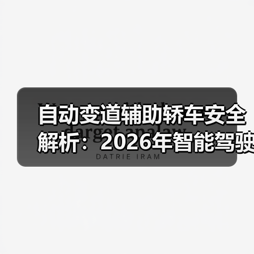 自动变道辅助轿车安全解析:2026年智能驾驶必看指南(图4) 自动变道辅助轿车安全解析:2026年智能驾驶必看指南(图4)
