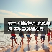 男士长袖衬衫纯色欧美风 春秋款外贸推荐 男士长袖衬衫纯色欧美风 春秋款外贸推荐