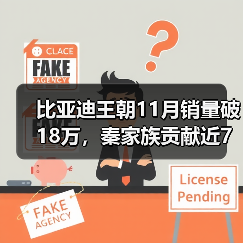 比亚迪王朝11月销量破18万,秦家族贡献近7万辆(图3) 比亚迪王朝11月销量破18万,秦家族贡献近7万辆(图3)