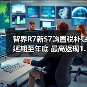 智界R7新S7购置税补贴延期至年底 最高返现1.5万元