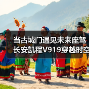 当古城门遇见未来座驾 长安凯程V919穿越时空之门 当古城门遇见未来座驾 长安凯程V919穿越时空之门