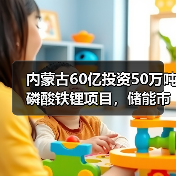 内蒙古60亿投资50万吨磷酸铁锂项目,储能市场需求激增? 内蒙古60亿投资50万吨磷酸铁锂项目,储能市场需求激增?