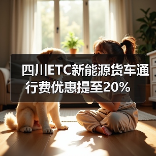 四川ETC新能源货车通行费优惠提至20%