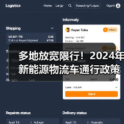 多地放宽限行!2024年新能源物流车通行政策全梳理 多地放宽限行!2024年新能源物流车通行政策全梳理
