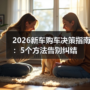 2026新车购车决策指南:5个方法告别纠结(图4) 2026新车购车决策指南:5个方法告别纠结(图4)
