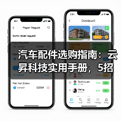 汽车配件选购指南:云昇科技实用手册,5招解决维护难题 汽车配件选购指南:云昇科技实用手册,5招解决维护难题